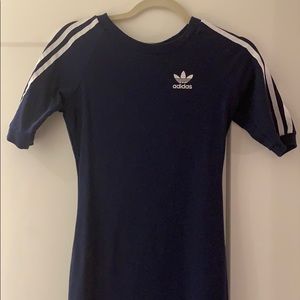 Adidas baby blue fitted dress